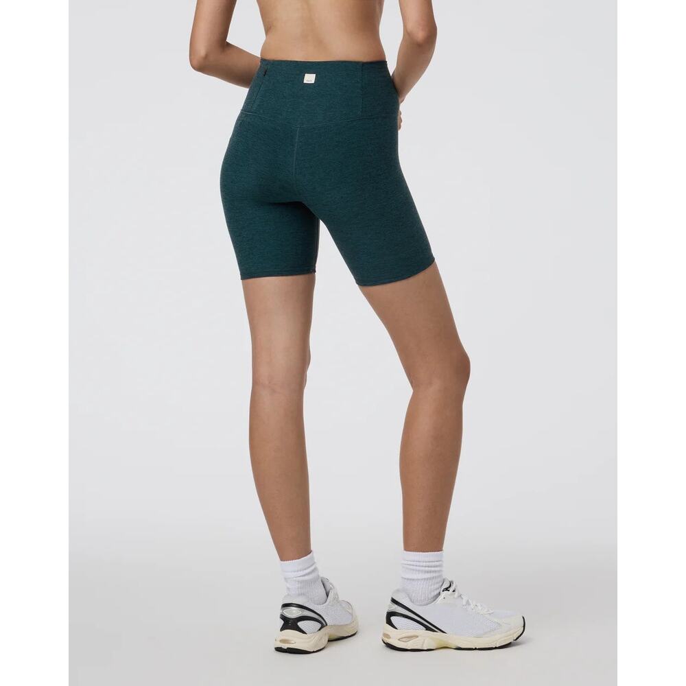 NWT Women's Size S Vuori Clean Elevation Shorty 6" in Moss Heather Green Hi-Rise - Picture 2 of 8
